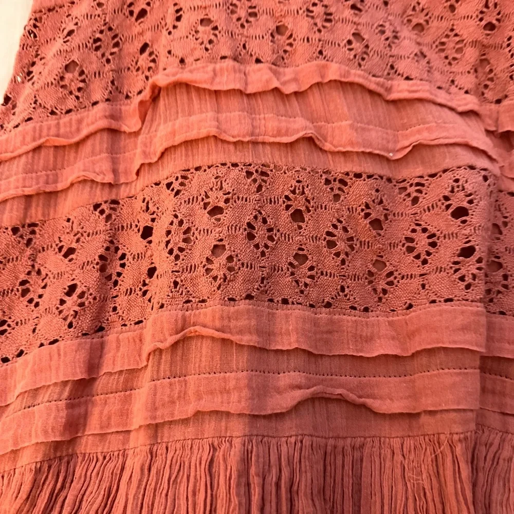 FREE PEOPLE Shailee Crochet Slip Dress (D2)